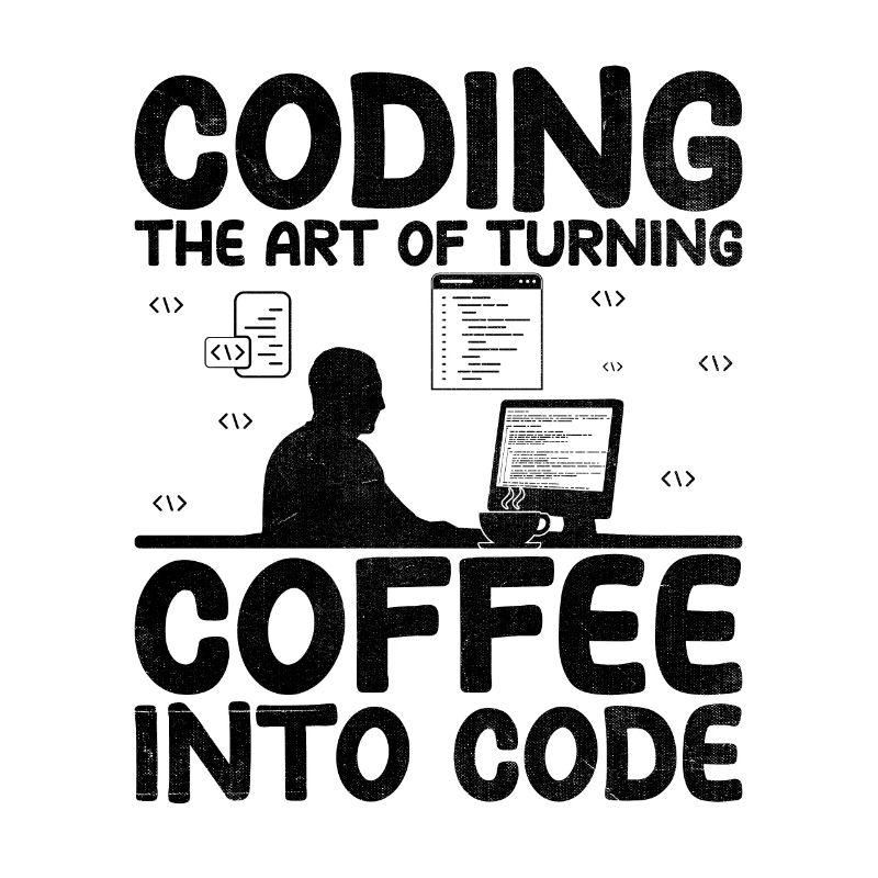 Kaffee-Codierung Programmierer Programmierer Entwickler Nerd Coff