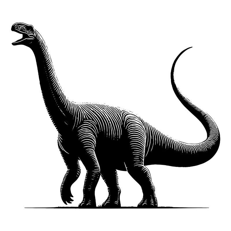 Dino géant Diplodocus dinosaure sauropode
