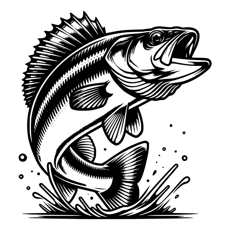 Elegant Jumping Zander Predator