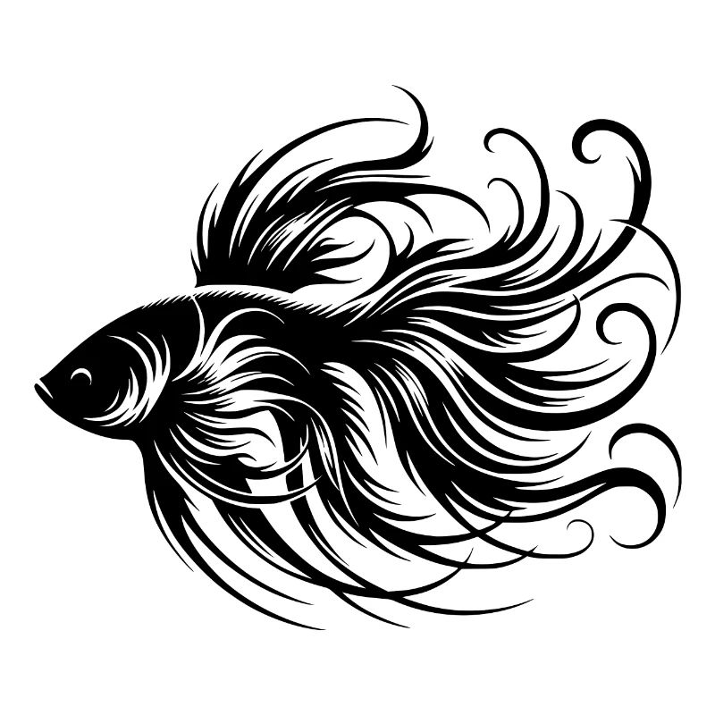Eleganter Kampffisch wunderschöner Labyrinthfisch