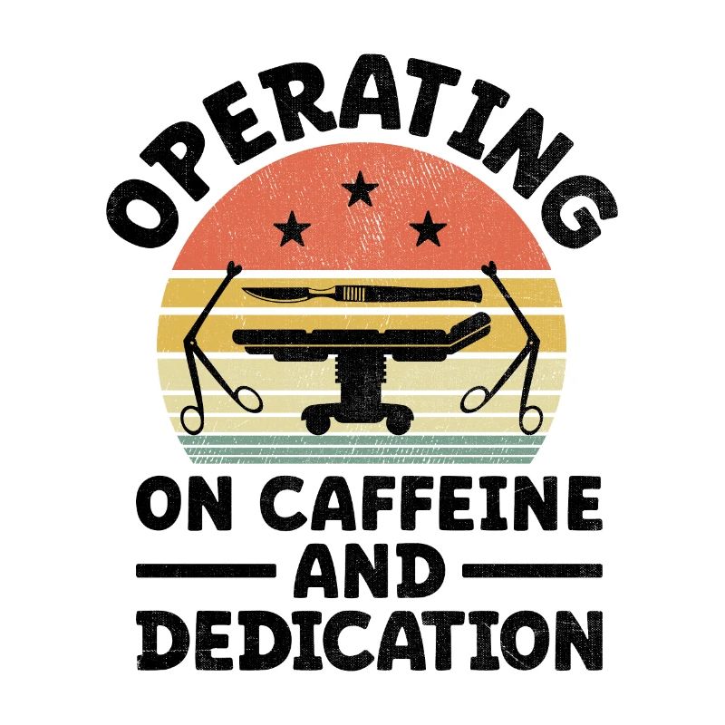 Opérer sur la caféine et le café du chirurgien dévoué