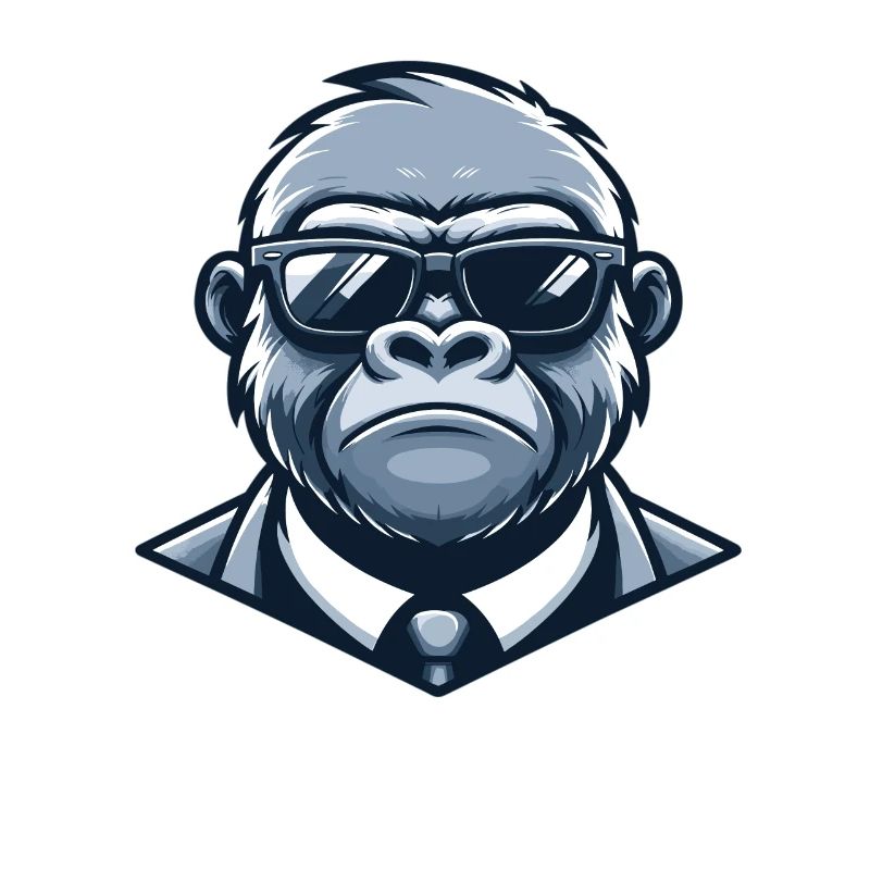 Gorilla mit Sonnenbrille