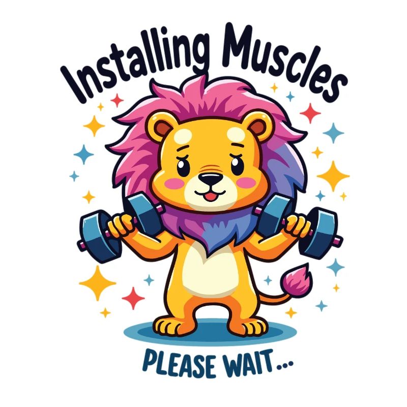 Installing Muscles Lion Lions Weight Training Workout