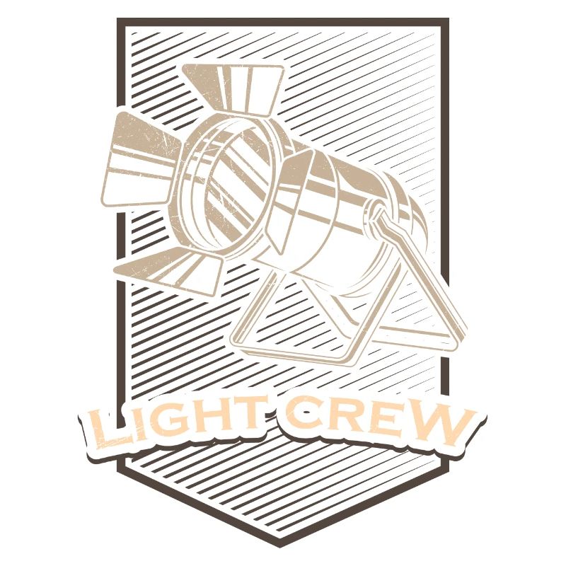 LIGHT CREW Retro Licht Lichttechniker Geschenk
