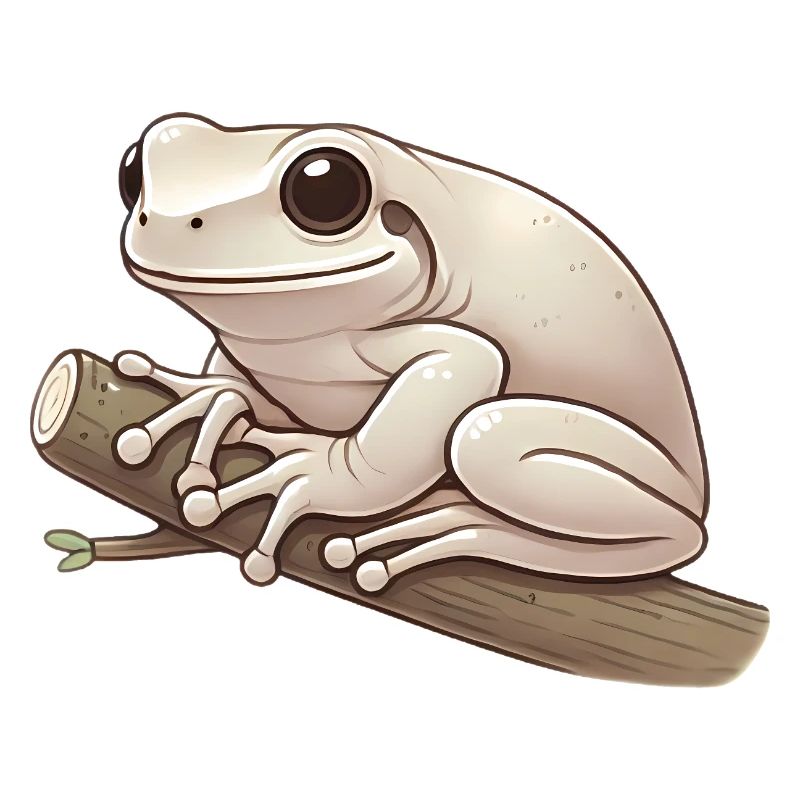 Realistic Tree Frog Soft Illustration
