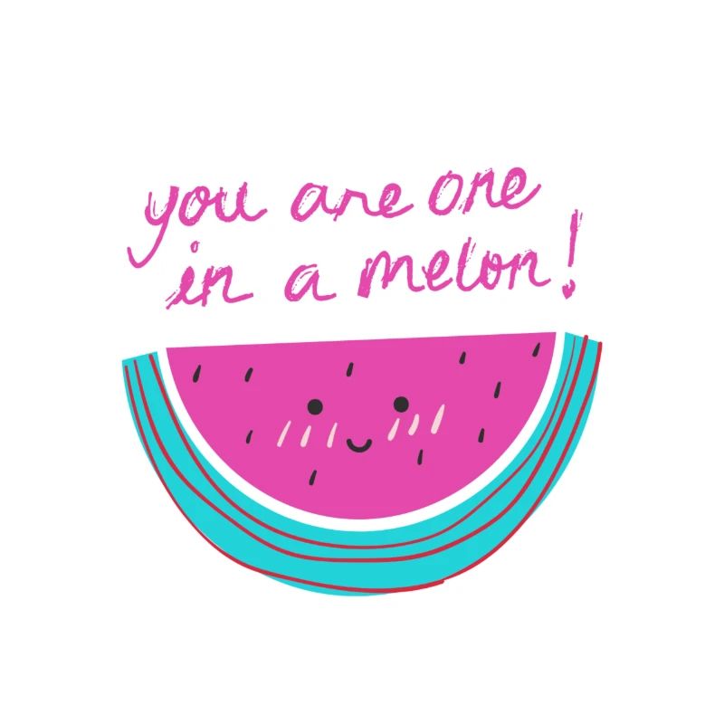 Pastèque avec phrase