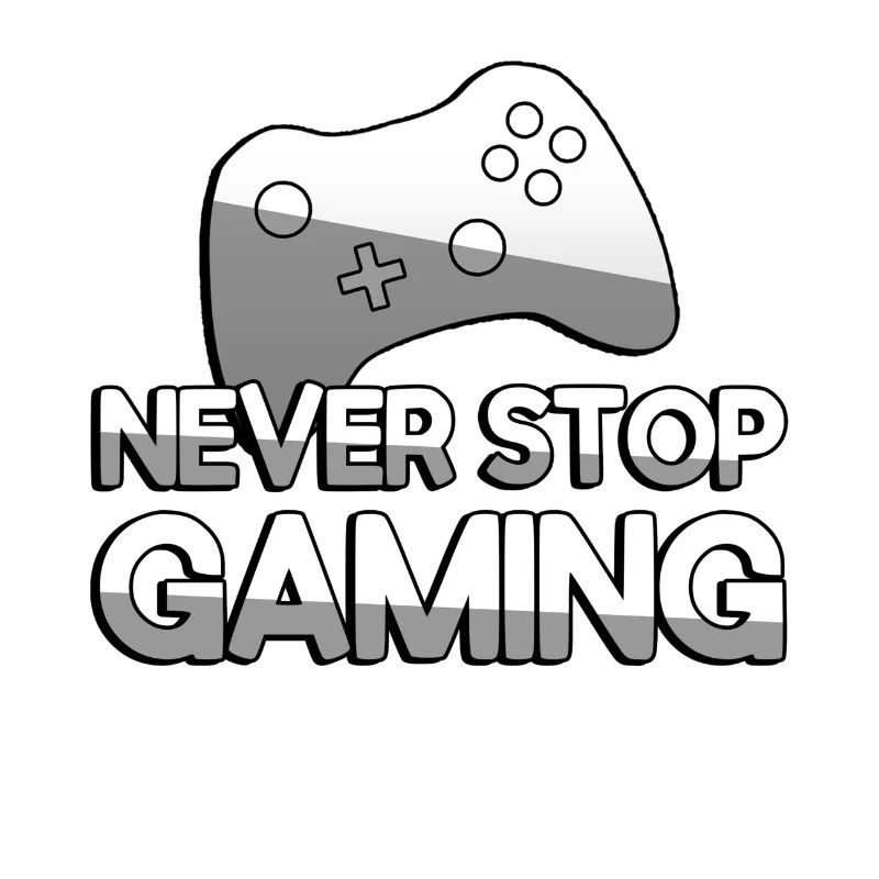 NEVER STOP GAMING + Controller - Gaming