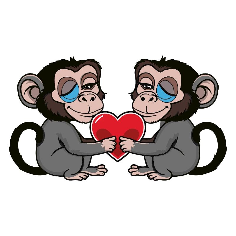 Coeur de Singe Saint-Valentin