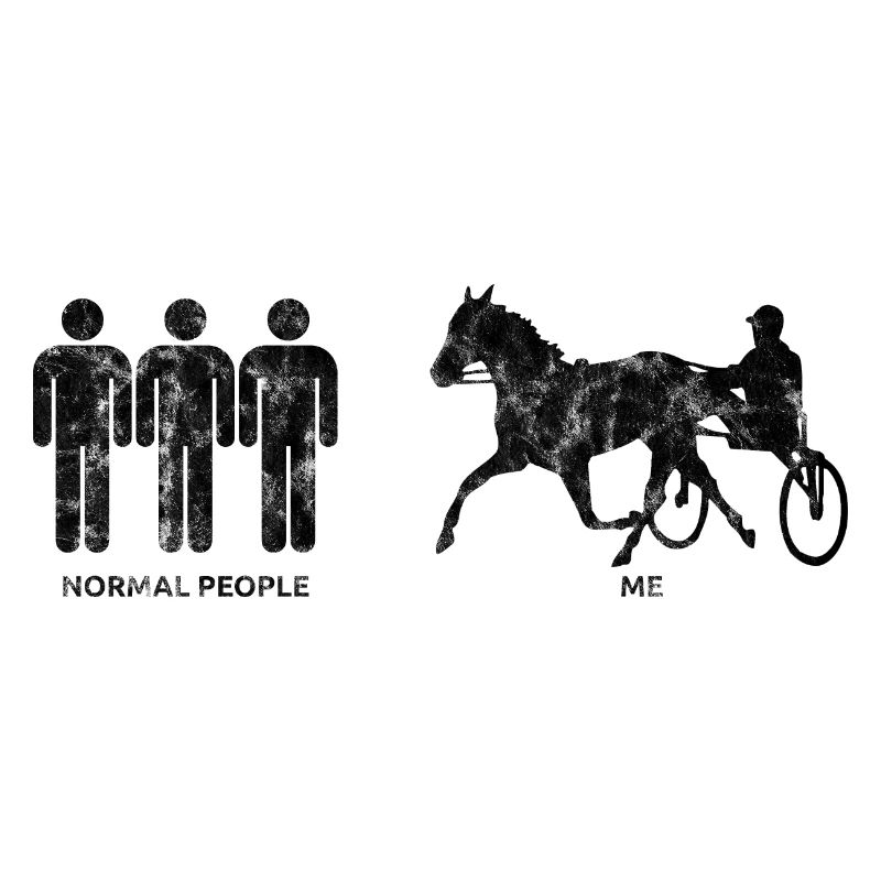 Traber Trabrennen in retro oder vintage Style