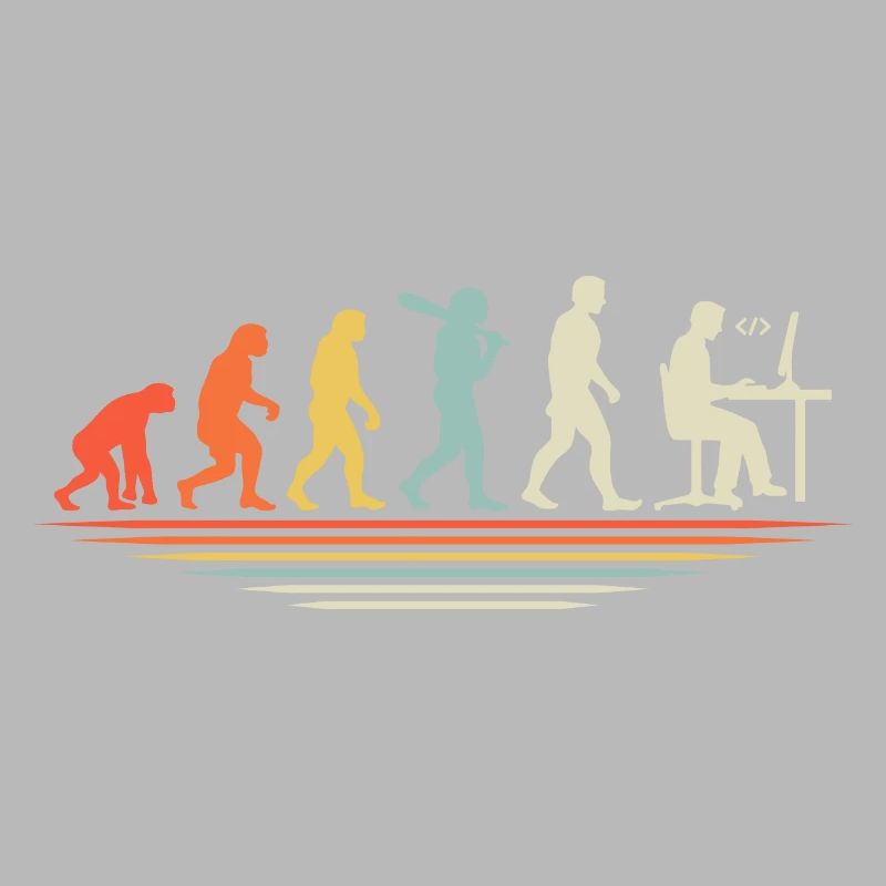 Kaffee-Codierung Evolution Programmierer Entwickler Nerd Coffe