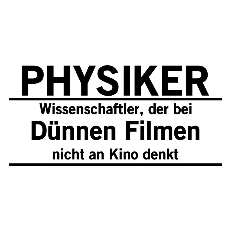 Physicist thin film gift idea physics fun