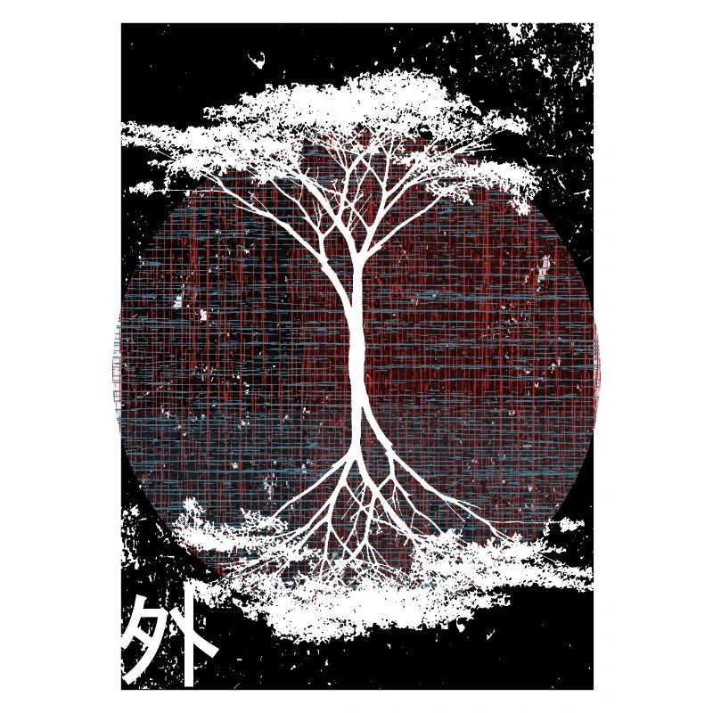 Outside reflected tree