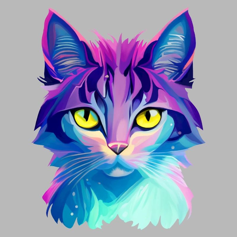 Chat coloré