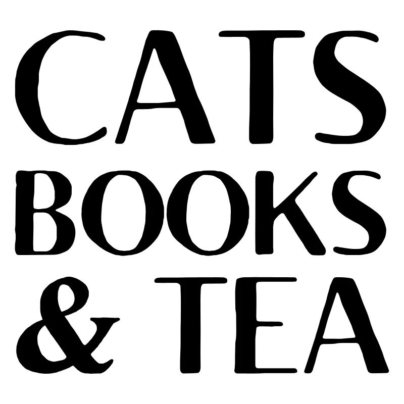 katzen buecher und tee Katzen Geschenk