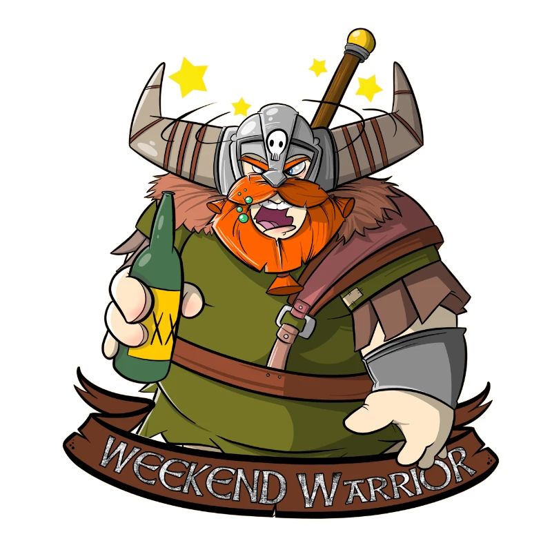 Weekend Warrior - Vikings avec de la bière le week-end