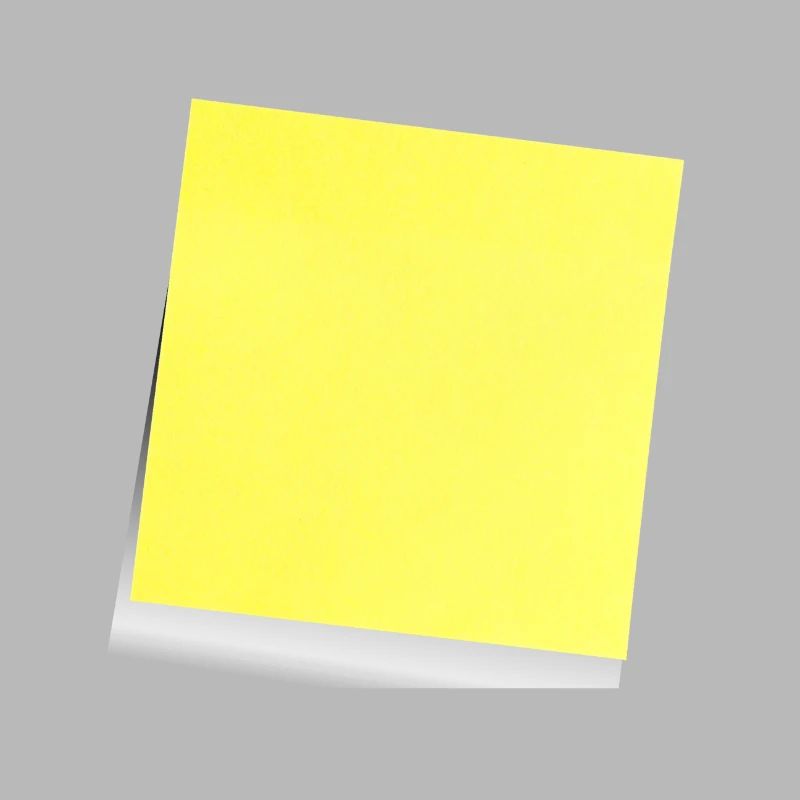 gelber Notizzettel , Klebezettel , sticky note