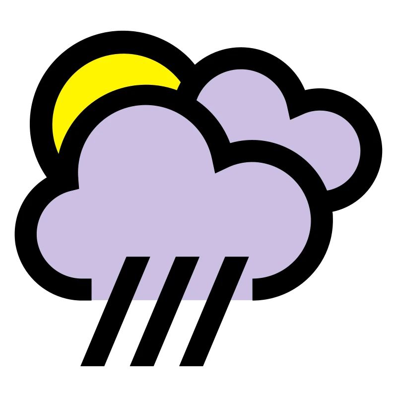 nuageux avec icône de chills icône météo