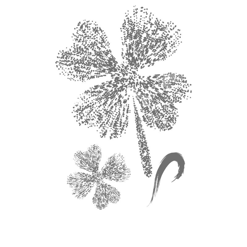 Shamrocks with infinity symbol. Glitter.