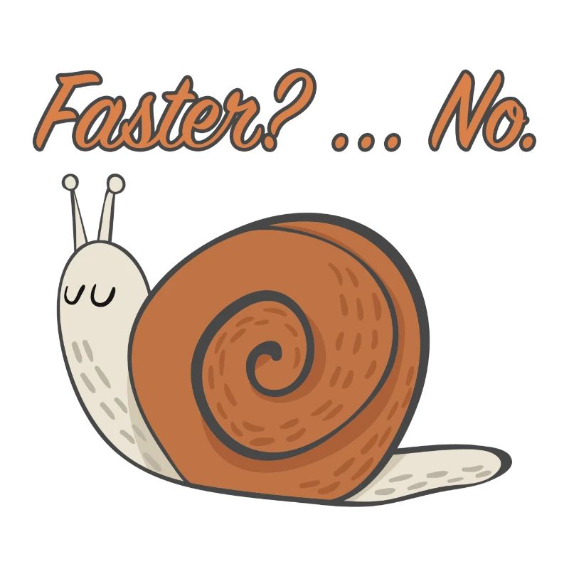 Rapide escargot rapide Ramper drôle Non