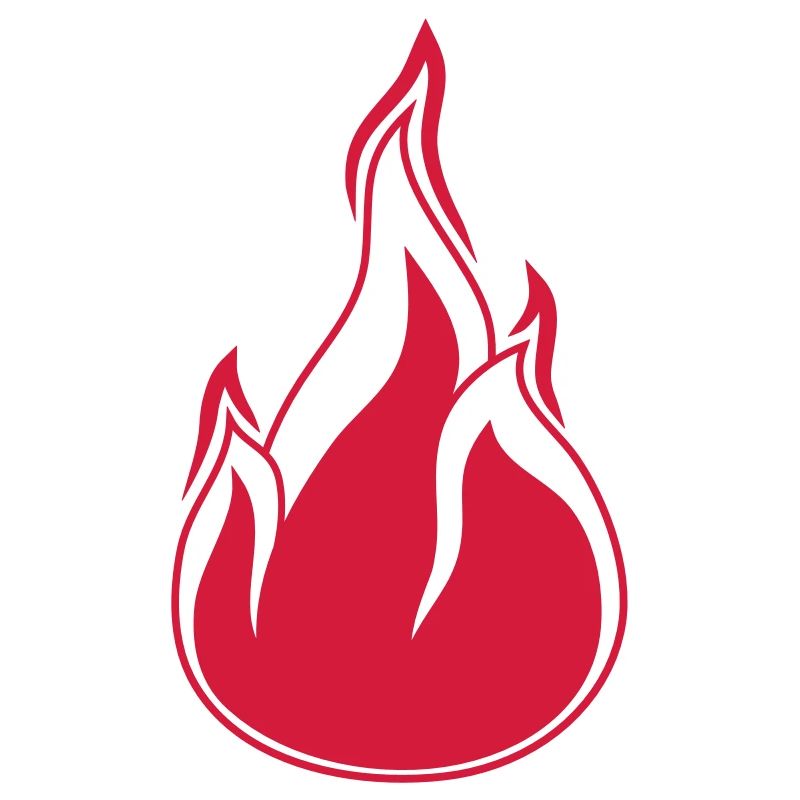 flame fire hot burn burn warm clipart