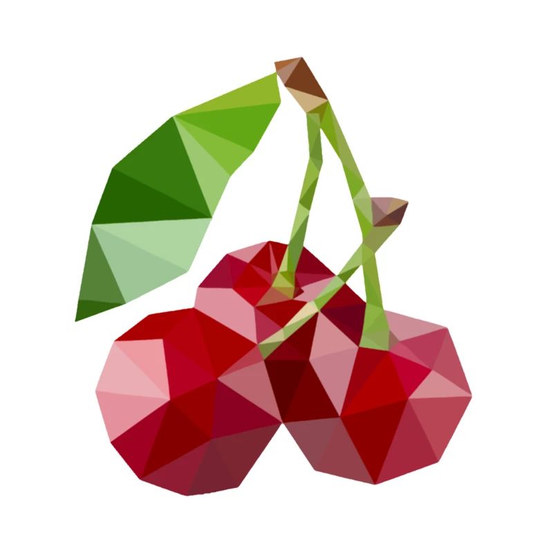 Low poly cherry