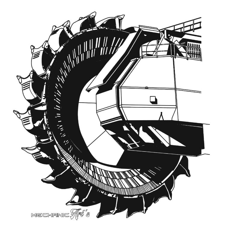 énorme roue à aubes