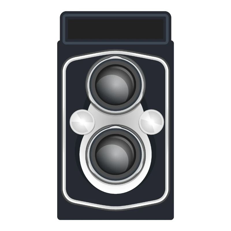 Caméra reflex à double objectif propre