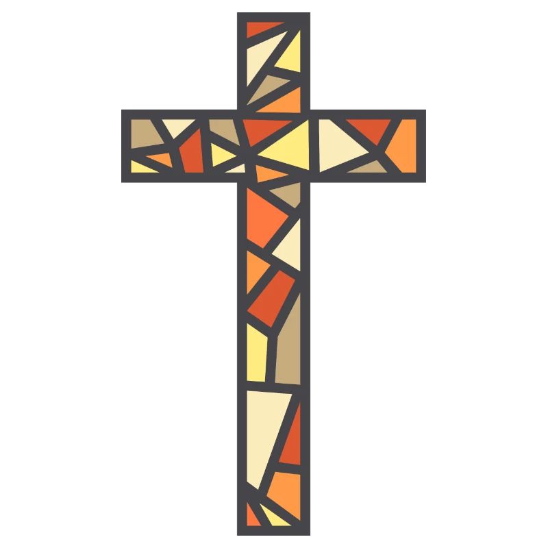 Croix en vitrail