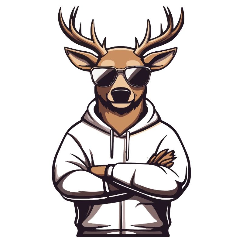 Deer Sunglasses Comic