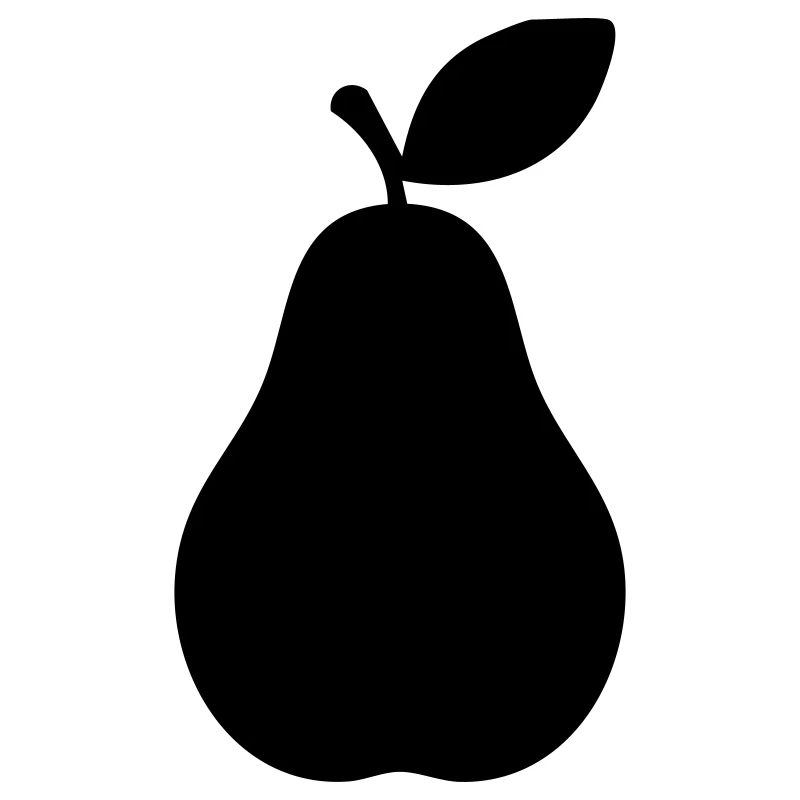 Pear Silhouette – Elegant Fruit Design
