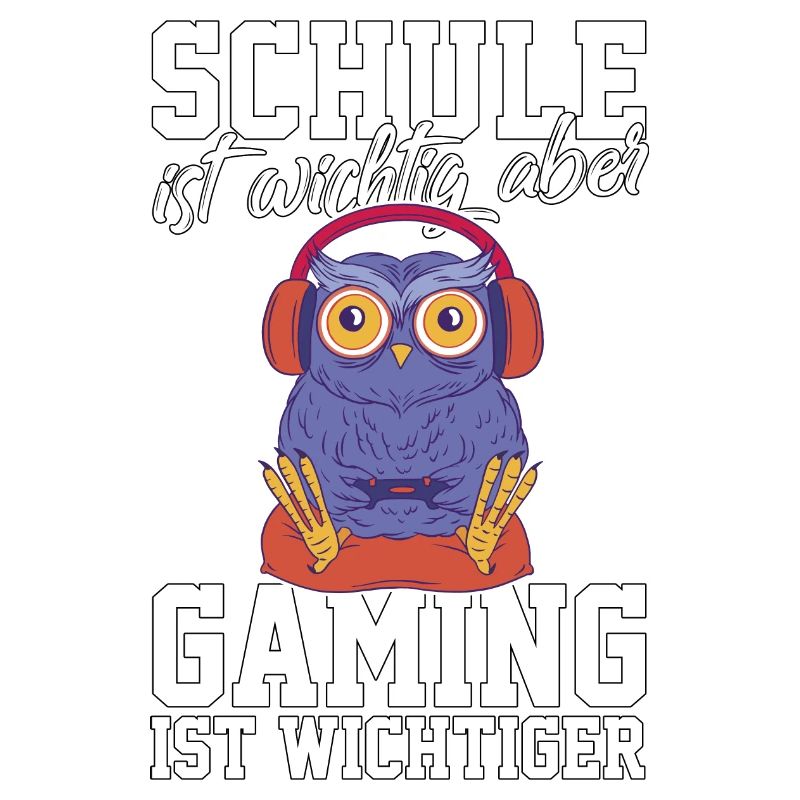 Gaming Eule - Computerspiele Videospiele Schule