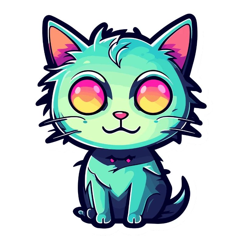 Illustration de chat mignon