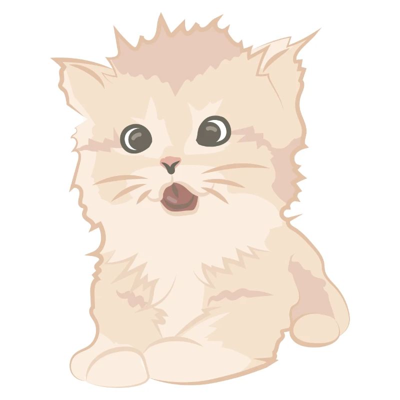 Chat mignon comme illustration