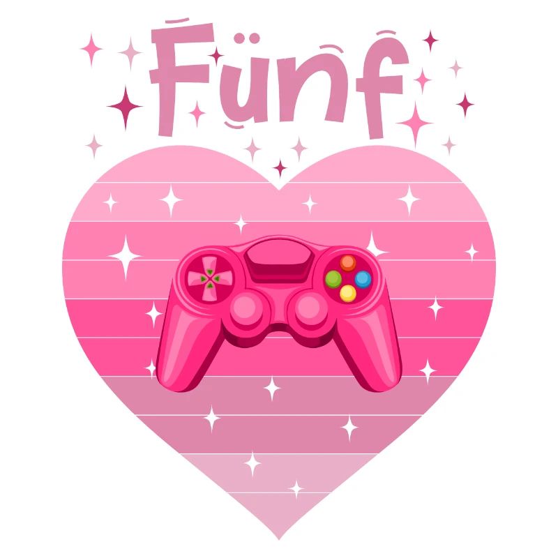 Mädchen Tochter 5. Geburstag Gaming Controller