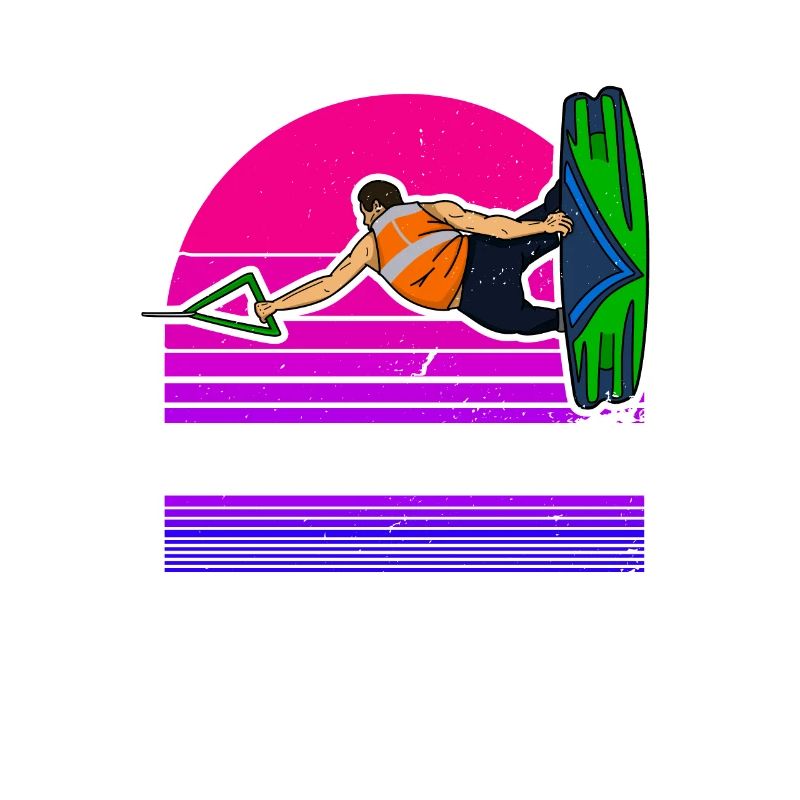 Wakeboarder instructors surfboard