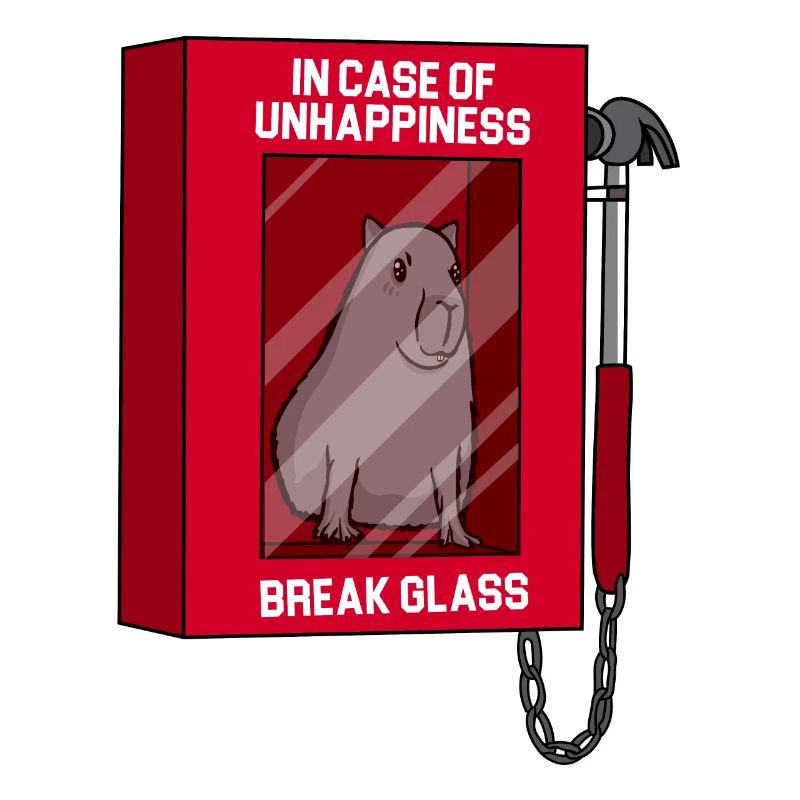 Capybara - Bei Unwohlsein Scheibe zerbrechen