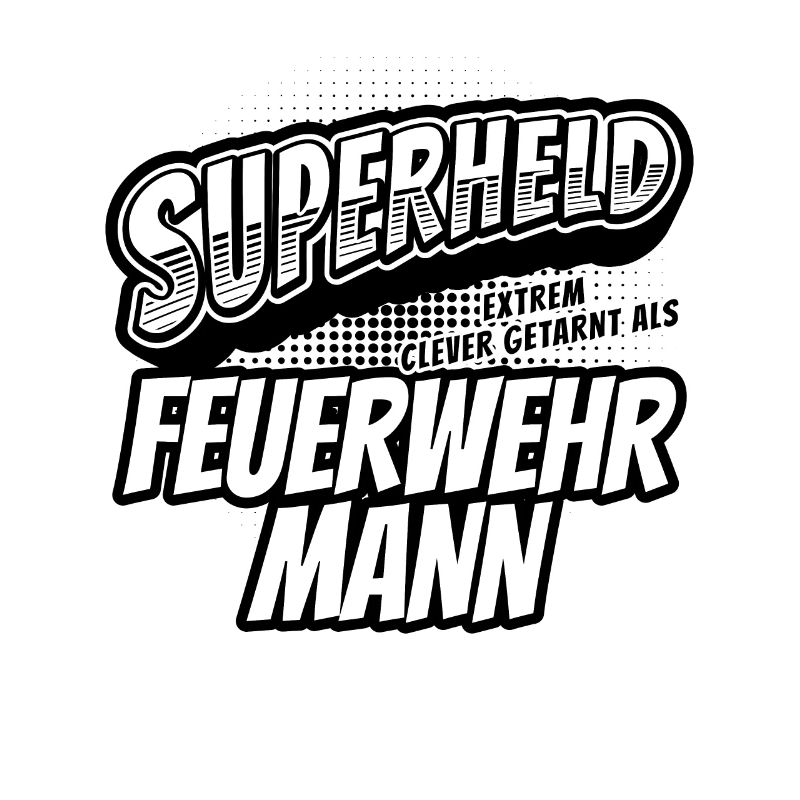 Superheld, clever getarnt als Feuerwehrmann