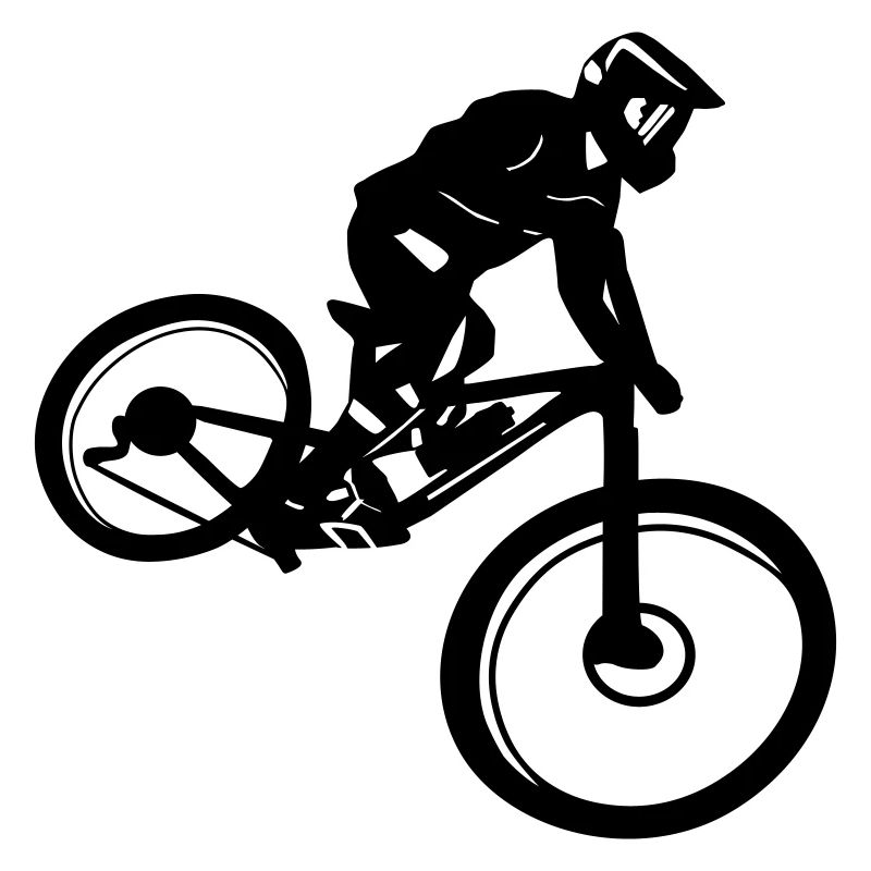 Downhill biking, cycling, mountain biking