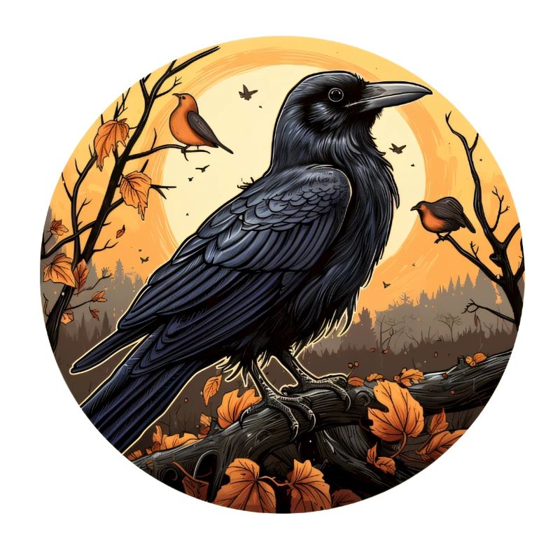 Krähe Herbst Halloween