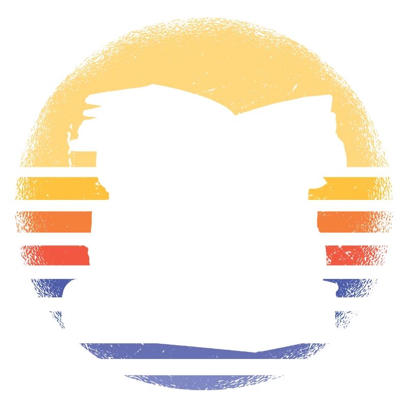 Reader Retro Sunset Reading