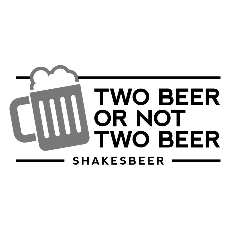 Zwei Bier oder nicht zwei Bier. Shakes-Bier!