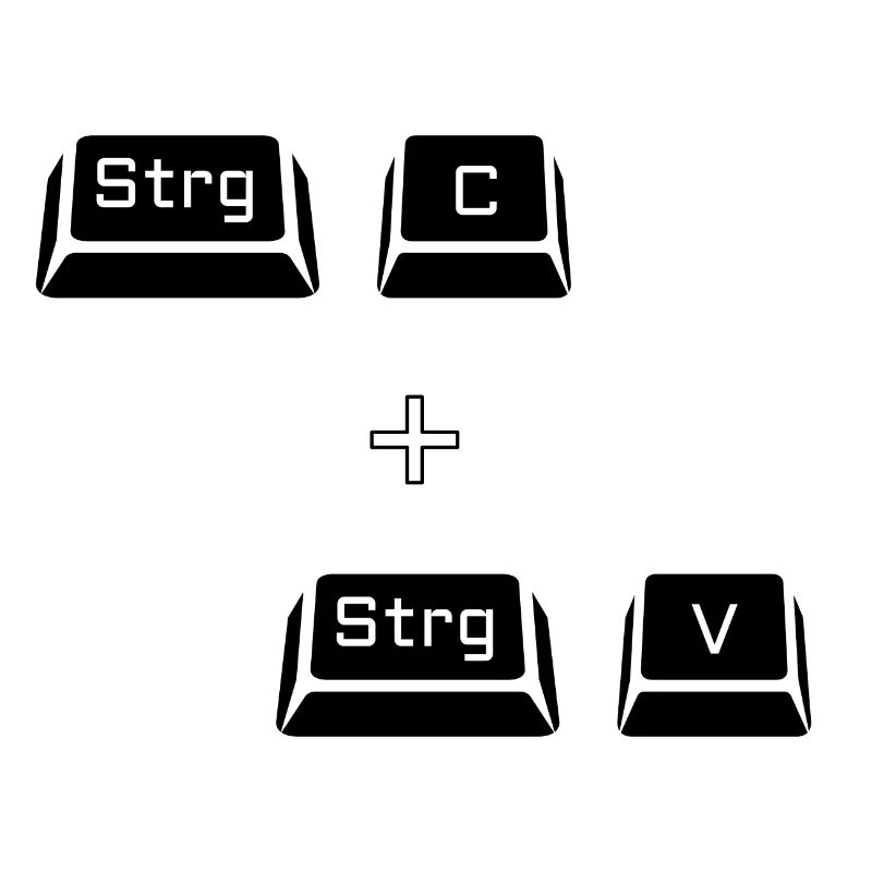 Ctrl c Ctrl v Keyboard Computer Copy Gift