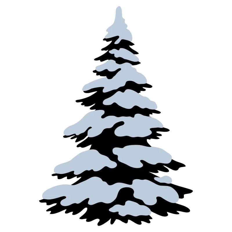 Tree and snow, snowy tree, Christmas tree