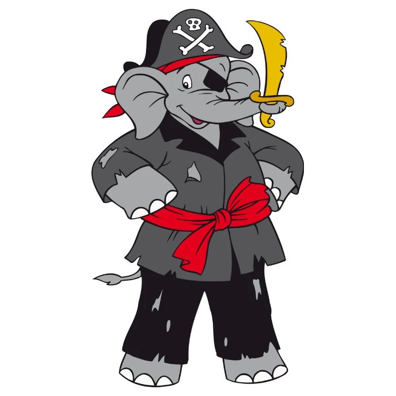 Benjamin Blümchen als Pirat