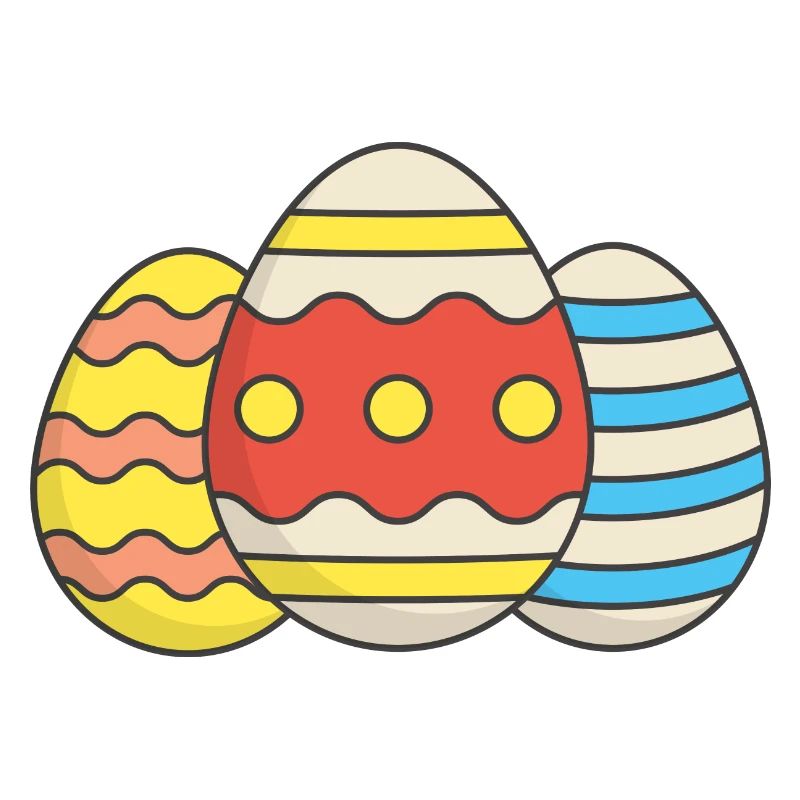 colorful easter eggs