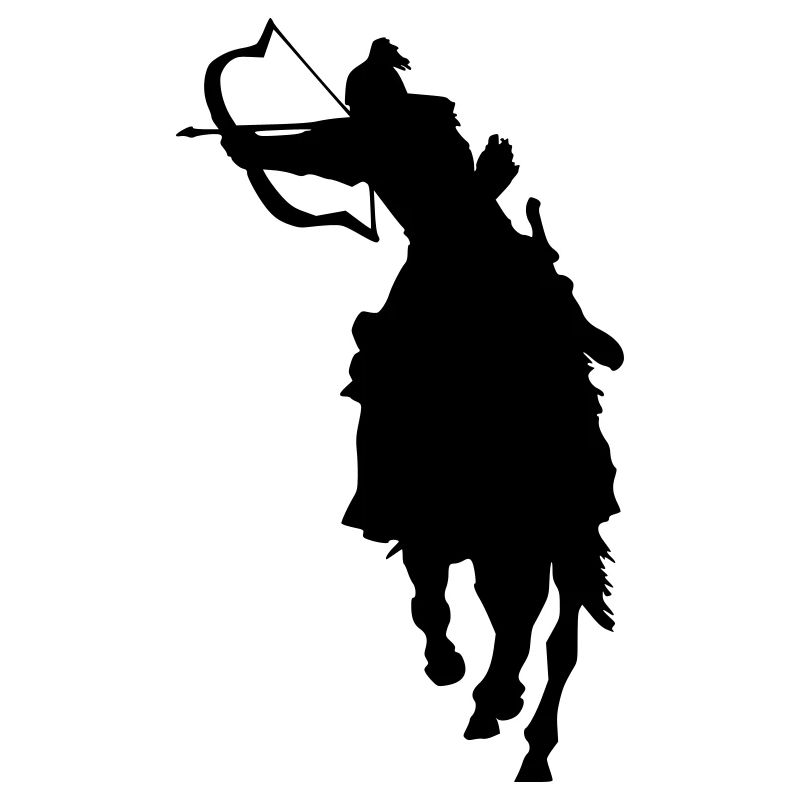 Cavalier avec arc et flèche