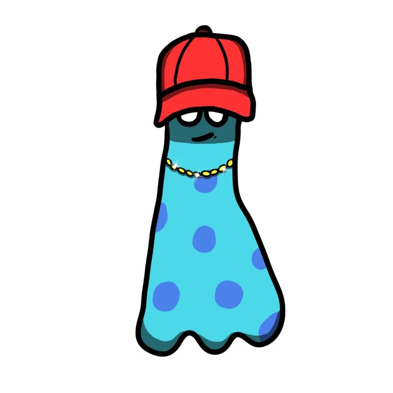 Worm with cap and chain