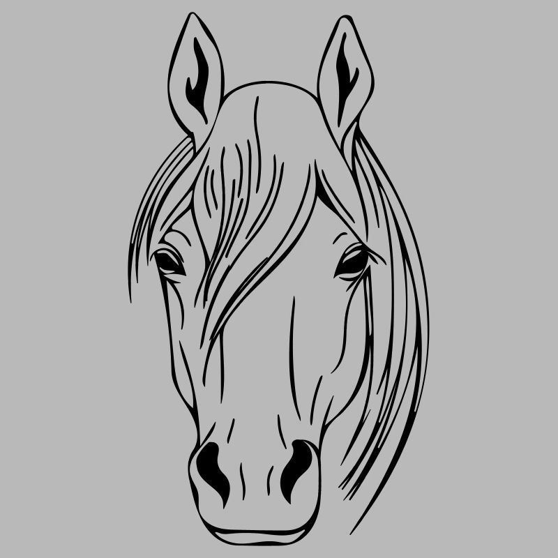 Horse head vector