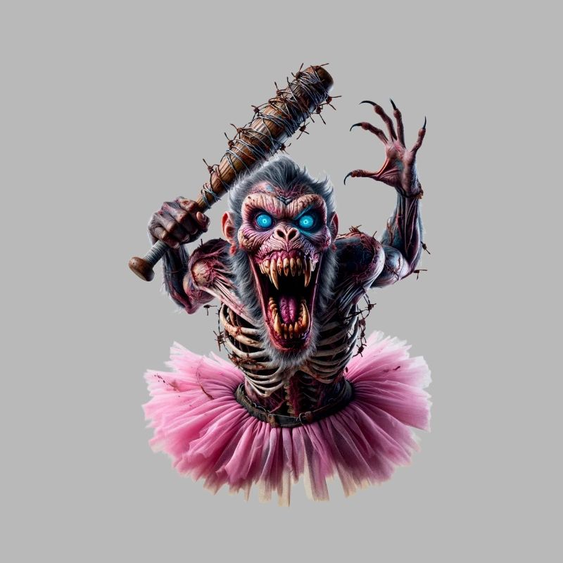 Zombie Affe im Tutu