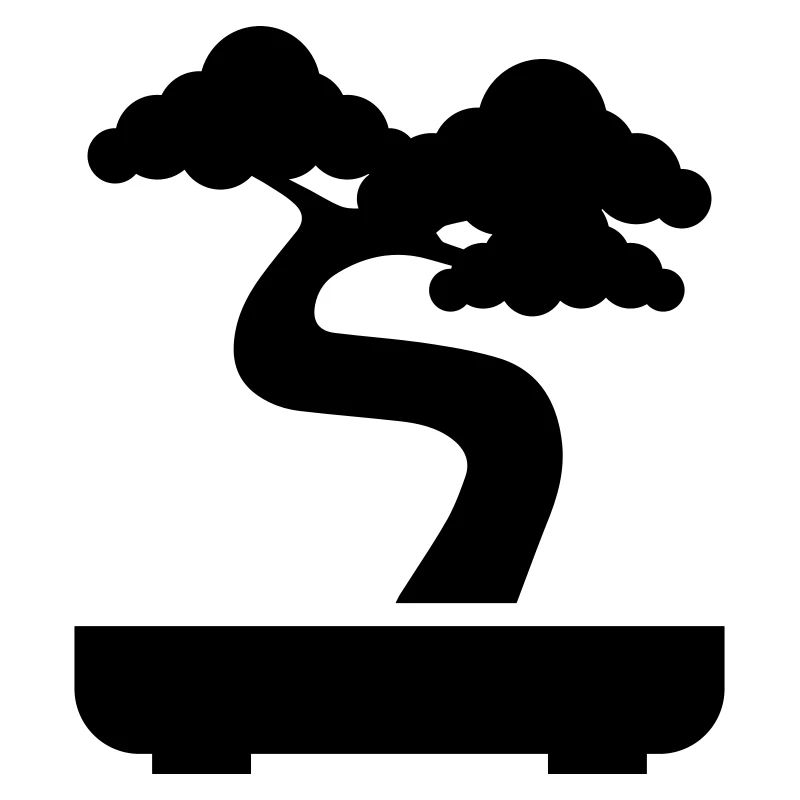 Symbole de l’icône bonsaï